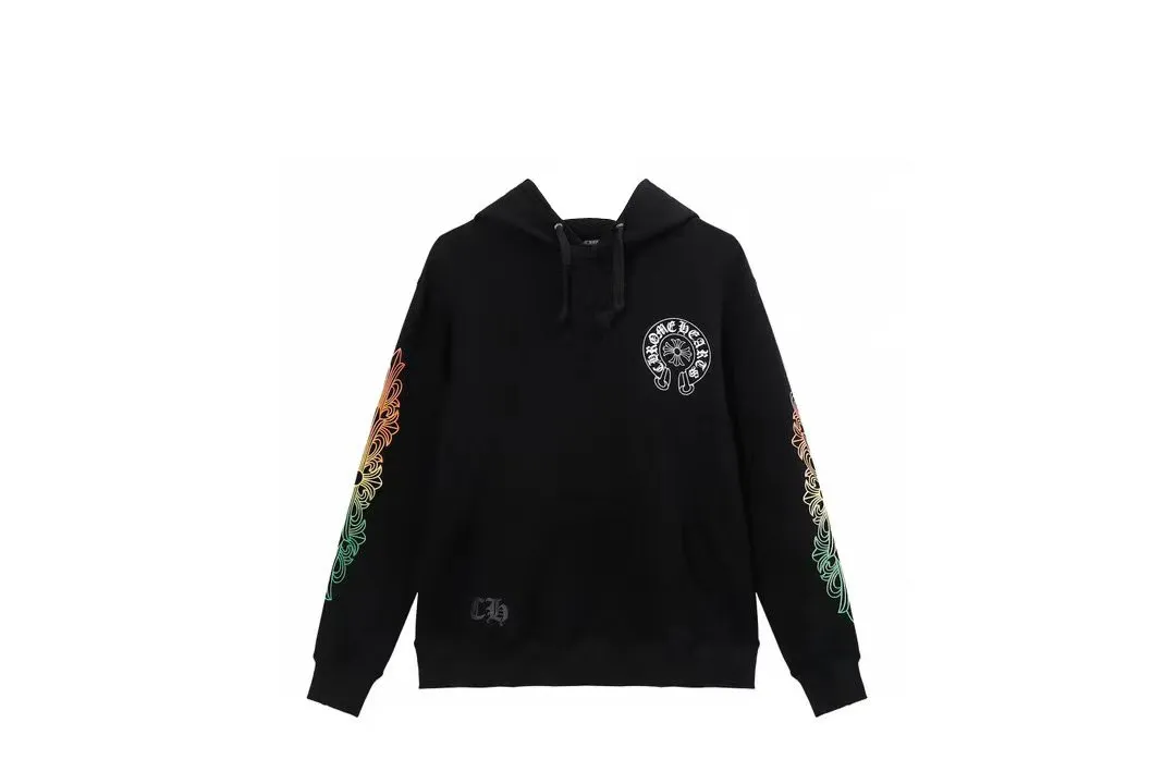 M10—P210 -Chrome Hearts/Chrome Hearts printed sweatshirt cardigan jacket -420 grams of high-density, high-quality wool, soft, delicate and skin-friendly, soft and silky to the touch, warm and skin-friendly -The hardware zipper accessories are all customized and full of details -Colour: black white -Size: S M L XL
